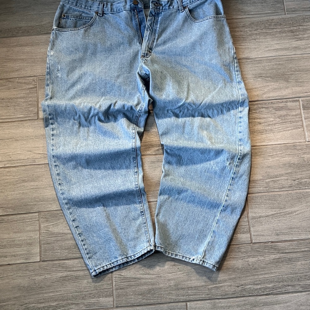 LL Bean Baggy Lightwash Jeans — Size 42×30 (Vintage)